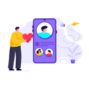 پیش‌نمایش فایل man-finding-partner-using-social-media-app-4468565 از پک رسانه‌های اجتماعی