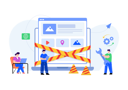 پیش‌نمایش فایل engineers-working-on-website-maintenance-4487959 از پک برنامه وب و موبایل