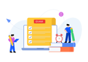 پیش‌نمایش فایل students-giving-online-exam-4487977 از پک برنامه وب و موبایل