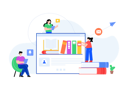 پیش‌نمایش فایل students-using-digital-library-4487970 از پک برنامه وب و موبایل