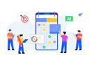 پیش‌نمایش فایل business-planning-app-4487409 از پک برنامه وب و موبایل