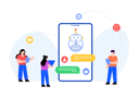 پیش‌نمایش فایل online-chatbot-support-4487400 از پک برنامه وب و موبایل