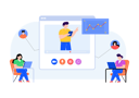 پیش‌نمایش فایل online-conference-meeting-4487363 از پک برنامه وب و موبایل