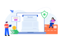 پیش‌نمایش فایل online-secure-payment-4487380 از پک برنامه وب و موبایل
