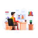 پیش‌نمایش فایل online-video-conference-4439361 از پک کسب و کار