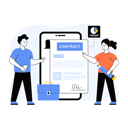 پیش‌نمایش فایل online-contract-4487184 از پک وب