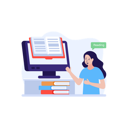 پیش‌نمایش فایل girl-reading-e-book-4439007 از پک مدرسه و آموزش آنلاین