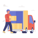 پیش‌نمایش فایل container-loading-on-truck-4490981 از پک خدمات تحویل کالا