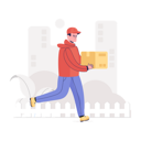 پیش‌نمایش فایل delivery-boy-going-to-delivery-parcel-4490959 از پک خدمات تحویل کالا