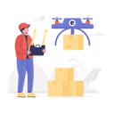 پیش‌نمایش فایل drone-delivery-4490975 از پک خدمات تحویل کالا