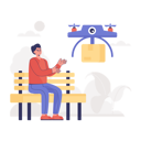 پیش‌نمایش فایل drone-shipping-4490977 از پک خدمات تحویل کالا