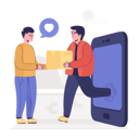 پیش‌نمایش فایل mobile-shopping-4490961 از پک خدمات تحویل کالا