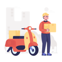 پیش‌نمایش فایل motorcycle-delivery-4490988 از پک خدمات تحویل کالا