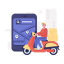 پیش‌نمایش فایل scooter-delivery-4490973 از پک خدمات تحویل کالا