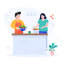 پیش‌نمایش فایل couple-cooking-together-4489762 از پک روز ولنتاین