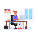 پیش‌نمایش فایل business-woman-doing-virtual-job-4463689 از پک کار از خانه