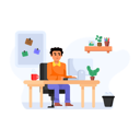 پیش‌نمایش فایل employer-doing-home-job-4463681 از پک کار از خانه
