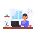 پیش‌نمایش فایل female-freelancer-working-on-project-4463688 از پک کار از خانه