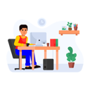 پیش‌نمایش فایل freelancer-completing-task-4463685 از پک کار از خانه