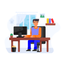پیش‌نمایش فایل office-employee-working-remotely-4463694 از پک کار از خانه