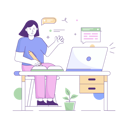 پیش‌نمایش فایل girl-taking-notes-in-online-class-4503139 از پک آموزش الکترونیک و تحصیل