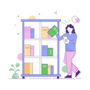 پیش‌نمایش فایل girl-using-library-during-distance-learning-4503134 از پک آموزش الکترونیک و تحصیل