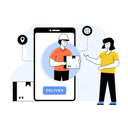 پیش‌نمایش فایل man-delivering-through-smartphone-4487020 از پک وب