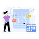 پیش‌نمایش فایل scheduling-task-in-the-calendar-4487041 از پک وب