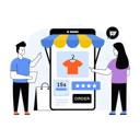 پیش‌نمایش فایل woman-shopping-online-using-smartphone-app-4487013 از پک وب