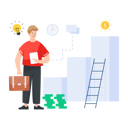 پیش‌نمایش فایل man-building-financial-solutions-4488216 از پک مدیریت درآمد