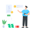پیش‌نمایش فایل man-earning-referral-points-4488143 از پک برنامه وفاداری مشتریان