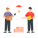 پیش‌نمایش فایل man-paying-cash-on-delivery-4488155 از پک برنامه وفاداری مشتریان