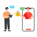 پیش‌نمایش فایل man-winning-referral-program-4488161 از پک برنامه وفاداری مشتریان
