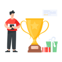 پیش‌نمایش فایل winner-of-the-reward-program-4488152 از پک برنامه وفاداری مشتریان