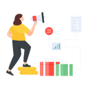پیش‌نمایش فایل woman-promoting-online-sale-4488151 از پک برنامه وفاداری مشتریان