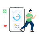 پیش‌نمایش فایل fitness-app-4472626 از پک اپلیکیشن‌ها و خدمات موبایل