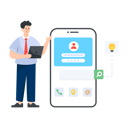 پیش‌نمایش فایل mobile-account-4472610 از پک اپلیکیشن‌ها و خدمات موبایل