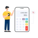 پیش‌نمایش فایل mobile-calculator-4472600 از پک اپلیکیشن‌ها و خدمات موبایل