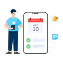 پیش‌نمایش فایل phone-reminder-4472617 از پک اپلیکیشن‌ها و خدمات موبایل