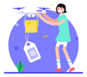 پیش‌نمایش فایل drone-delivery-4500821 از پک فروش و تبلیغات تشویقی