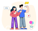 پیش‌نمایش فایل couple-clicking-selfie-and-uploading-it-on-social-media-4503077 از پک رسانه‌های اجتماعی