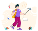 پیش‌نمایش فایل man-clicking-selfie-and-posting-it-on-social-media-4503073 از پک رسانه‌های اجتماعی