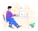 پیش‌نمایش فایل man-sending-message-on-social-media-platform-4503076 از پک رسانه‌های اجتماعی