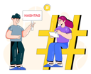 پیش‌نمایش فایل social-media-hashtag-4503070 از پک رسانه‌های اجتماعی