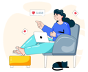 پیش‌نمایش فایل woman-counting-social-media-likes-4503084 از پک رسانه‌های اجتماعی