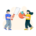 پیش‌نمایش فایل couple-cooking-vegetable-meal-4503046 از پک غذا