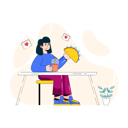 پیش‌نمایش فایل girl-eating-tacos-4503041 از پک غذا