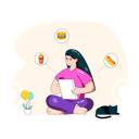 پیش‌نمایش فایل girl-ordering-meal-online-4503038 از پک غذا