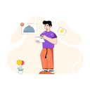 پیش‌نمایش فایل man-order-food-online-4503032 از پک غذا
