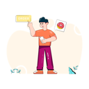 پیش‌نمایش فایل man-ordering-doughnut-online-4503039 از پک غذا